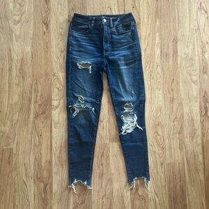 American Eagle ripped skinny jeans